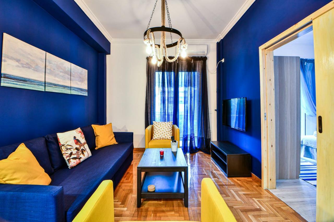 Cozy Blue Apartment By Zain Aten Exteriör bild